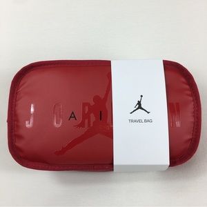 Nike Air Jordan Travel Dopp Kit Clutch Bag Toiletries Bag Red Black New